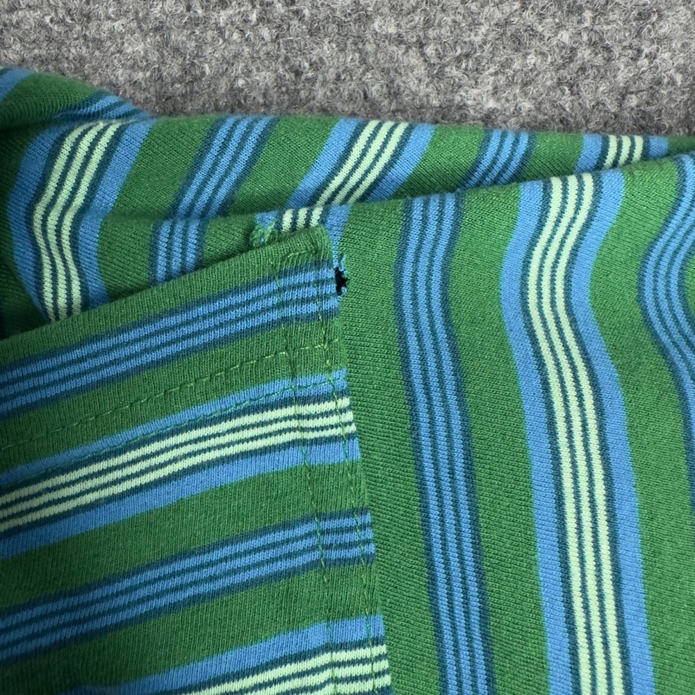 FP Beach Blanche Pants Womens M Green Striped Wide Leg Palazzo Boho Festival - Picture 9 of 12